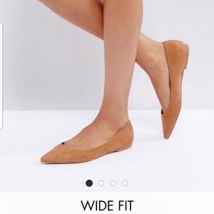ASOS Caramel Pointed Ballet Flats